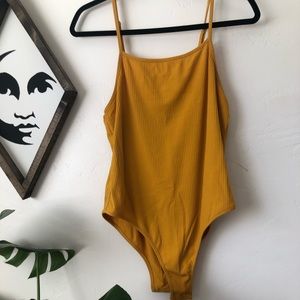 Mustard Yellow Camisole Bodysuit